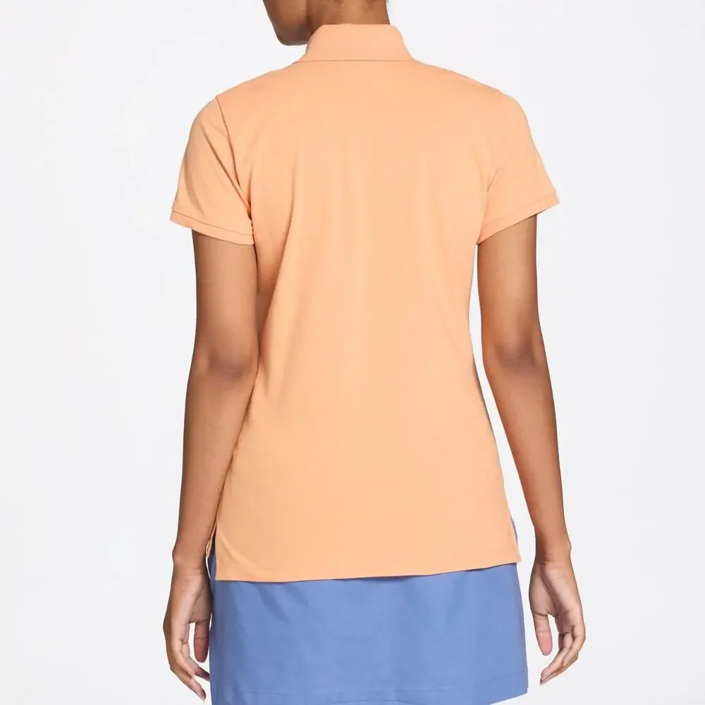 NWT/NWOT Walter Hagen Women's Clubhouse Orange Short Sleeve Classic Polo - Picture 2 of 10